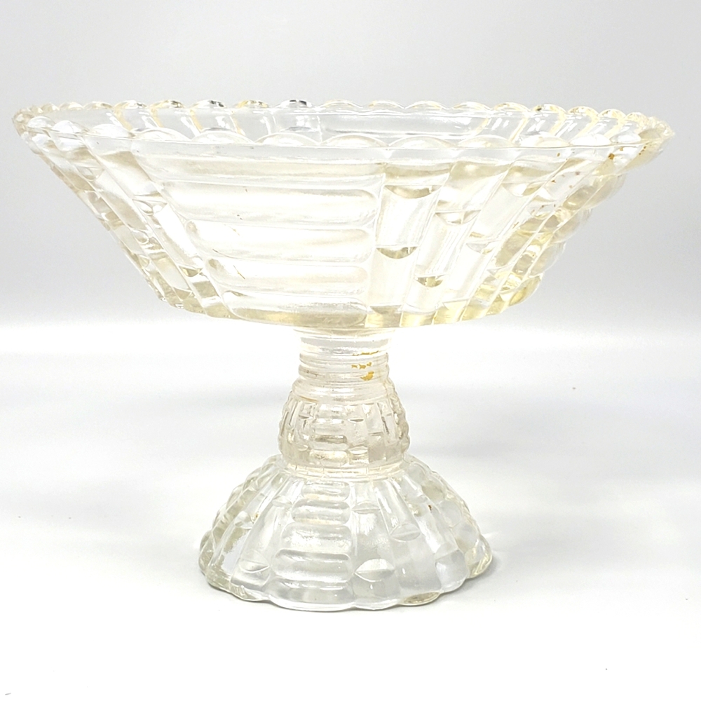 Vintage Jeannette Glass-Footed Bowl